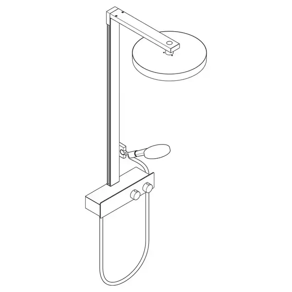 Hansgrohe Rainfinity Showerpipe 360, черный матовый (26853670)