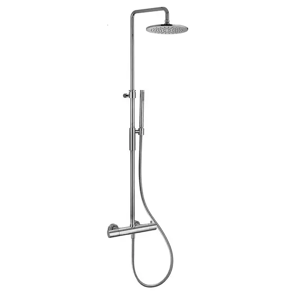 Paffoni Light Душевая система, Steel Looking (ZCOL646KLIQST)
