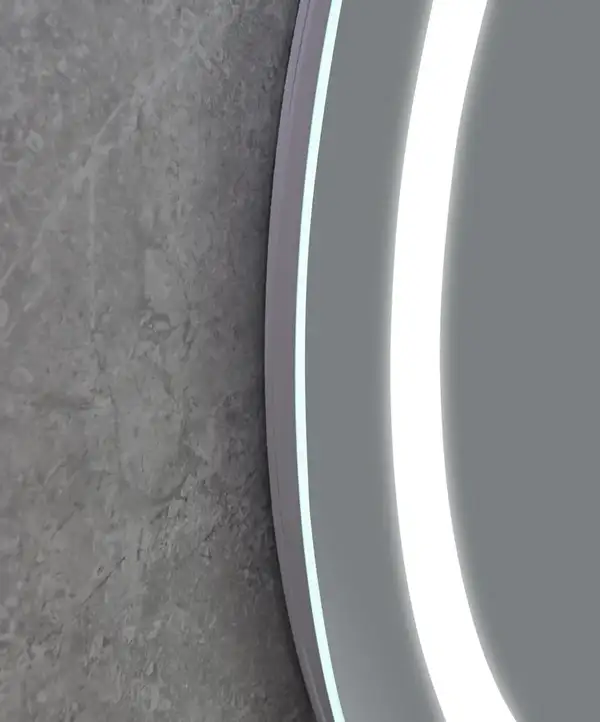 Дзеркало Mixxus PLAIN MC02-60 з Led Touch, Anti-fog, димером, регулятором яскравості, годинником (M (MI6012)