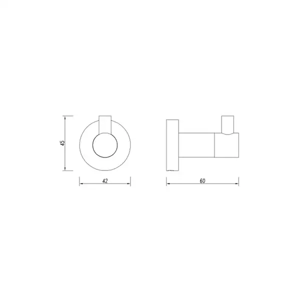 гачок Omnires Modern Project nickel (MP60110NI)