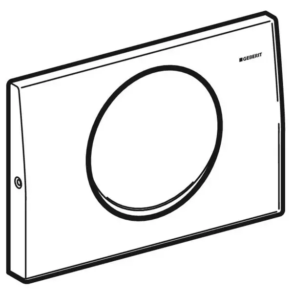 Geberit Delta 10 Клавиша смыва, сатинированная сталь (115.108.00.1)