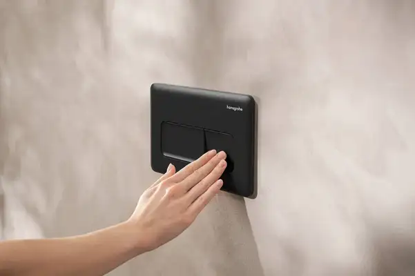 Hansgrohe iFrame Original Q Кнопка змиву, Matt Black (66001670)