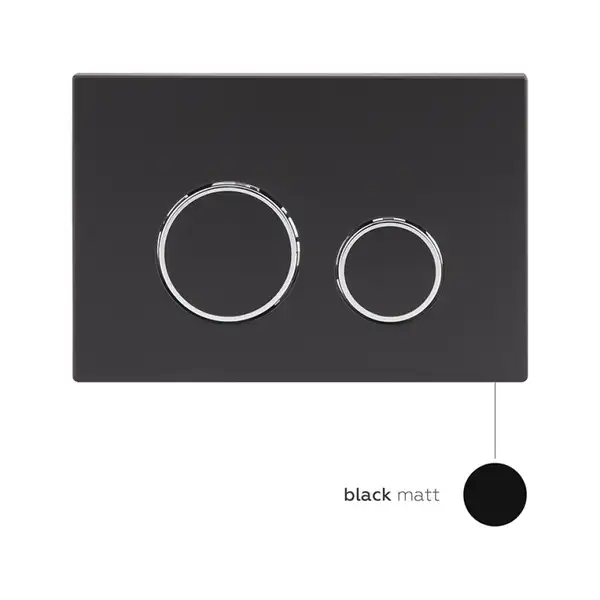 Qtap Nest Клавіша змиву, матовий чорний (QT0111M11V1146MB)