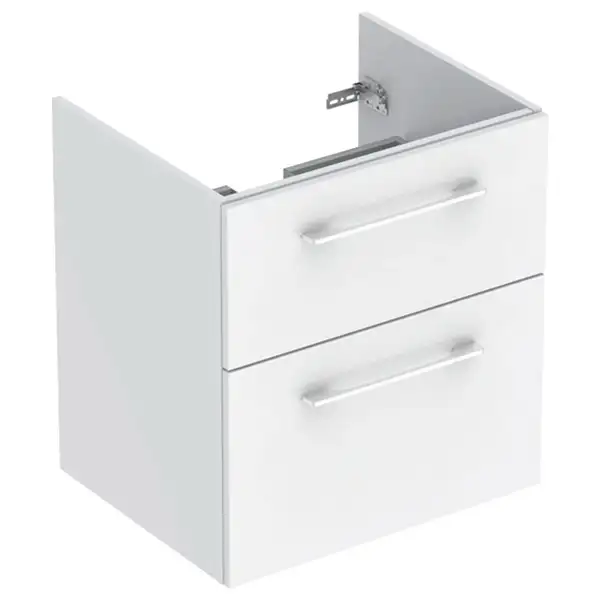 Тумба под раковину Geberit Selnova Square, slim rim 60 см, белый глянцевый 501.204.00.1