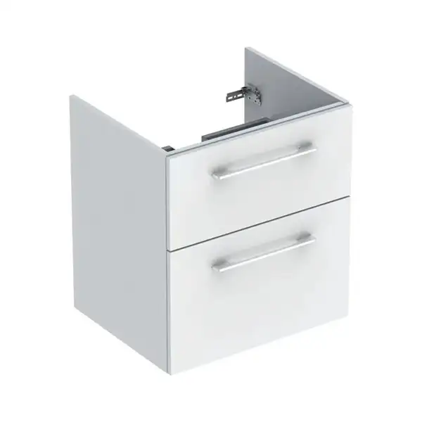 Тумба под раковину Geberit Selnova Square, slim rim 60 см, белый глянцевый 501.204.00.1