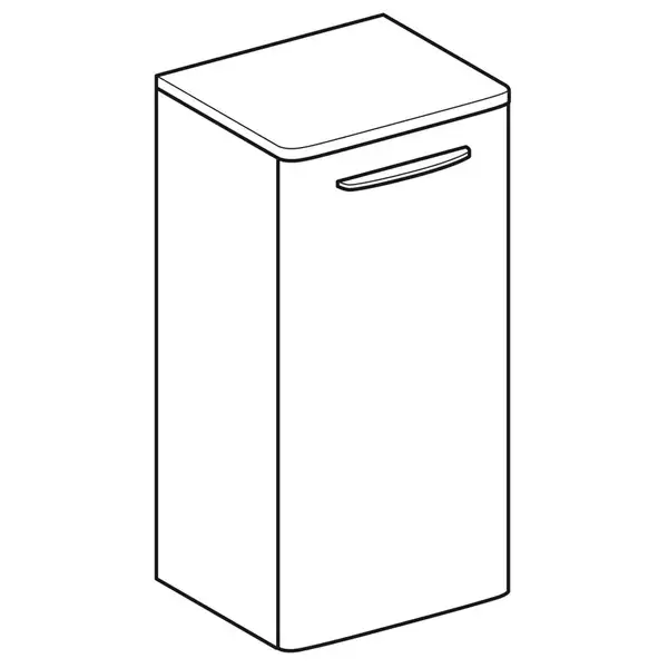 Шкафчик Geberit Selnova Square 33 х 33,5 х h65,4 см, лава матовая (501.393.JK.1)