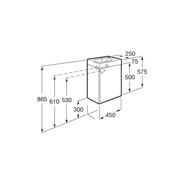 Раковина з тумбою Roca Mini 45 см (A855873806)