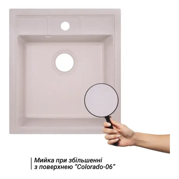 Lidz COL-06 Кухонная мойка, искусственный камень (LIDZCOL06460515200)