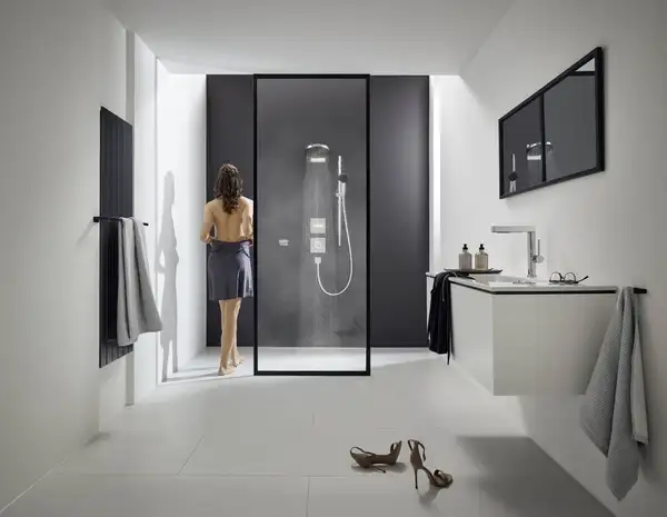 Мыльница подвесная Hansgrohe AddStoris, хром/стекло матовое (41746000) фото 8 Aquada.com.ua