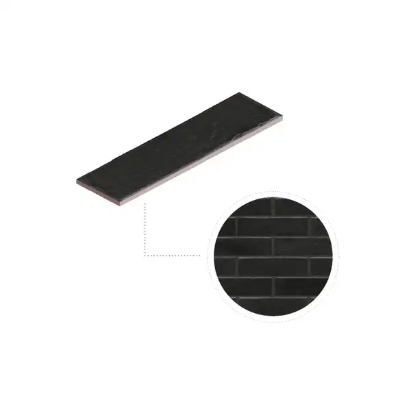 CERRAD Foggia Nero Плитка фасадна, чорна (5901779371917)