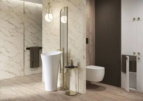 PARADYZ Serene Bianco RECT Плитка стінова, біла (S-R-250X750-1-SERE.BI)