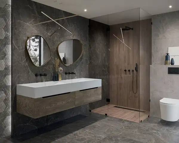 Плитка підлогова Marvelstone Grey SZKL RECT MAT 59,8x119,8 код 8804 Ceramika Paradyz (R-R-0,6X1,2-1-MARV.GR)