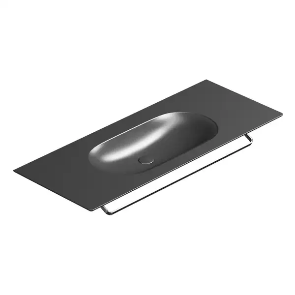 Раковина подвесная Catalano Horizon 125 х 50 см, Satin black (1125HZNS) фото 1 Aquada.com.ua