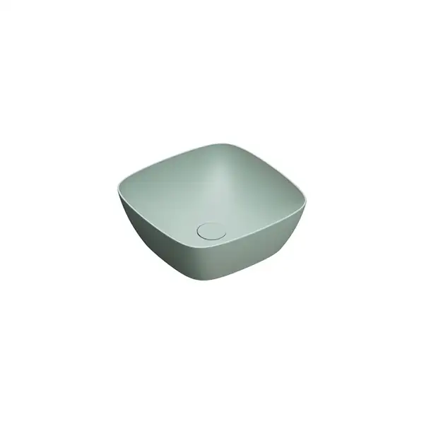 Раковина накладная на столешницу Catalano Green Lux Сolori 40 х 40 х h14 см, цвет - зелёный матовый 140APGRLXVS