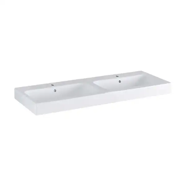 Умивальник підвісний Geberit iCon, подвійний, 120x48.5, білий (124120000)