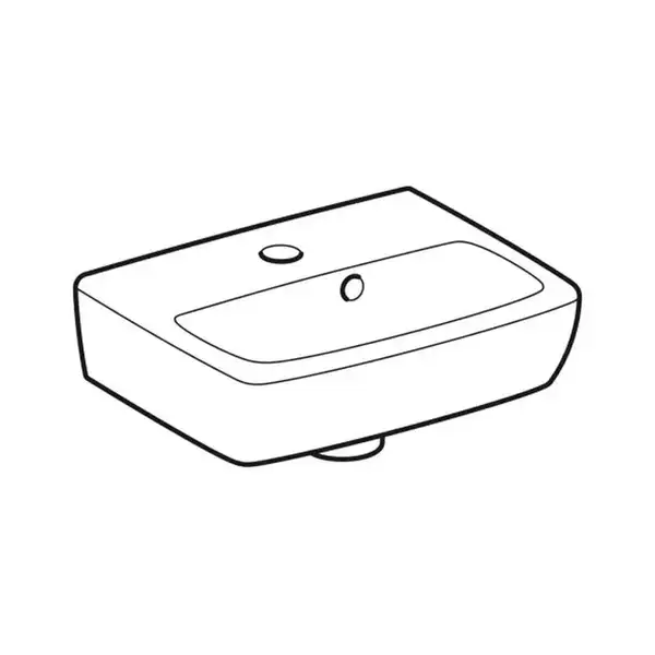 Geberit Selnova Square Умивальник, білий (500.316.01.7)