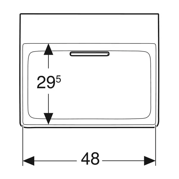Раковина Geberit One 50 х 48 см 505.018.00.1