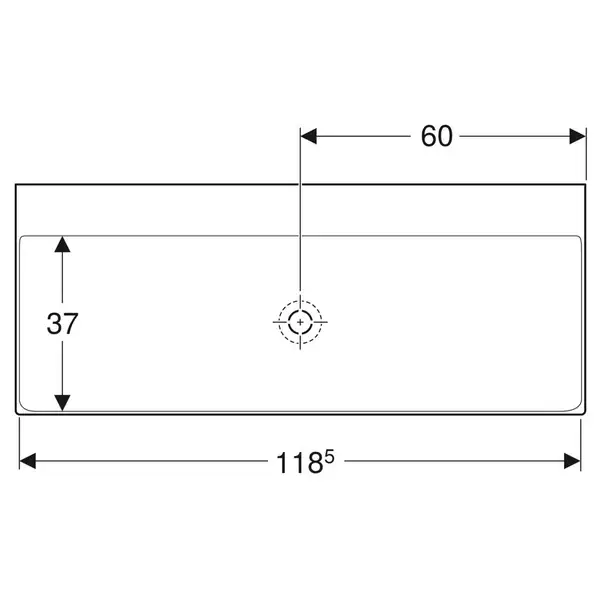 Раковина Geberit One 120 х 48 см 505.021.01.5