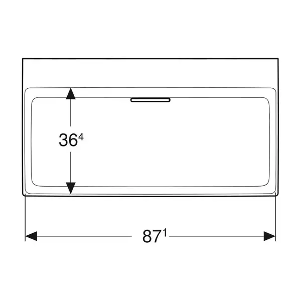Раковина Geberit One 90 х 48 см 505.037.00.1
