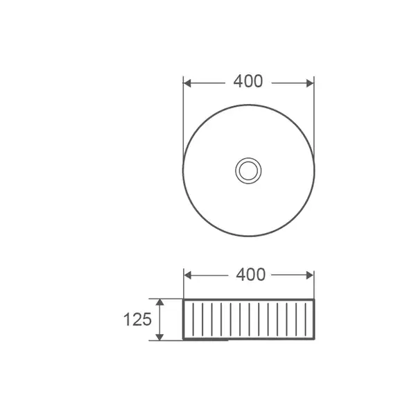 MIXXUS PREMIUM Wave-0101 Умивальник накладний, білий (MP6491)