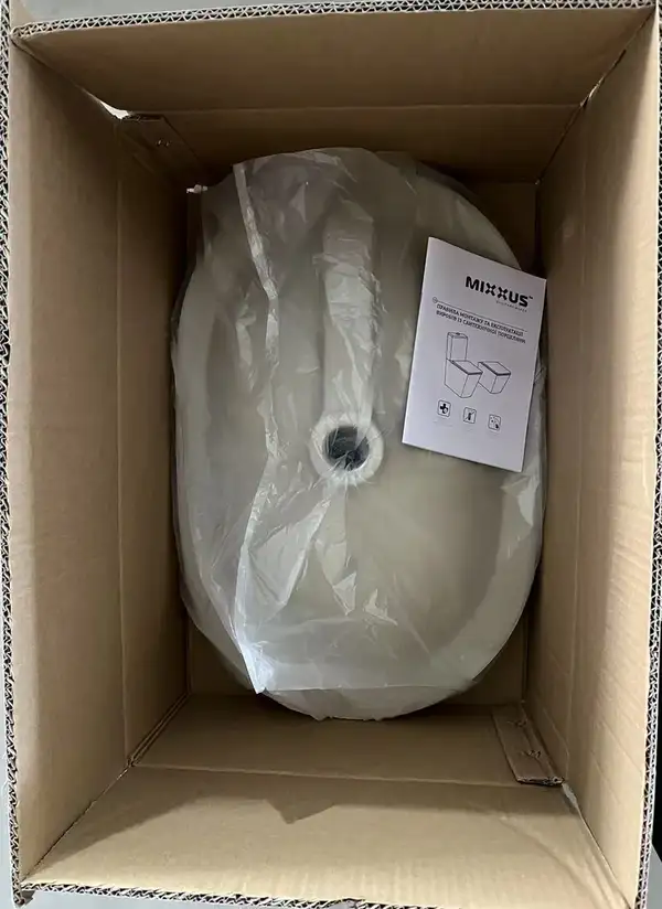 MIXXUS PREMIUM ELLIPSE-1601 Раковина врізна, біла (MP6569)