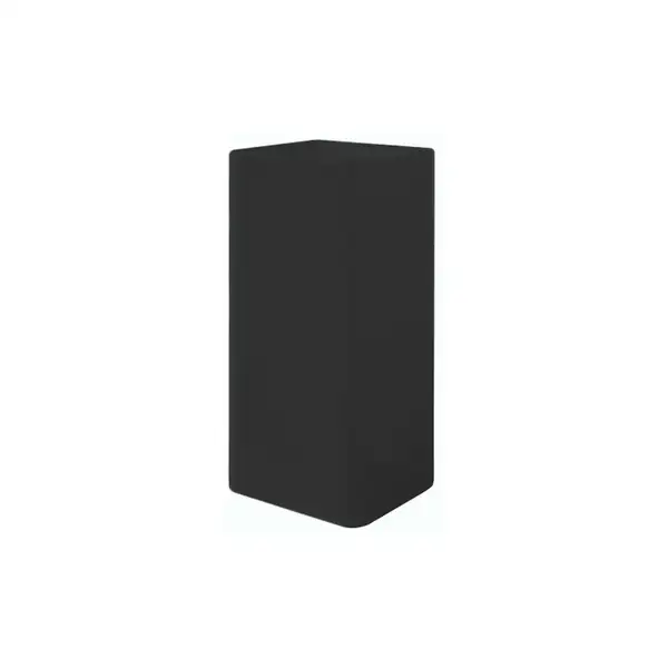 Умивальник окремо стоячий Nic Design Semplice 40х40х85 см без переливу, зі зливом в стіну, Antracite матовий (001372013)