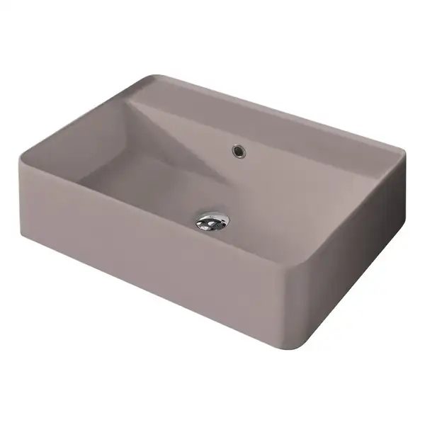Nic-Design Умивальник на стільницю із переливом Nic Design Semplice 60х45х16 см, Cipria матовий N/F (001384060 NF)