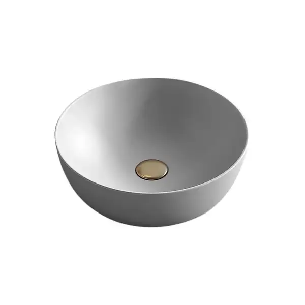 Nic-Design Умивальник на стільницю Nic Design Ovvio 38x14 см, Cemento matt (001446047)