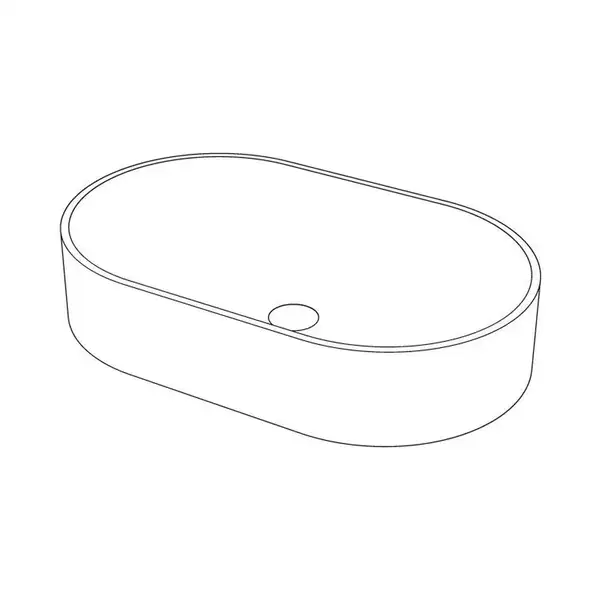 Nic Design Pin Умывальник, на столешницу, белый гл. (001714001)
