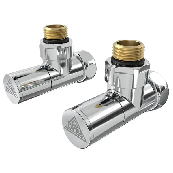 Кран кутовий Laris 1/2" - 3/4" Звичайний + ексцентрики 2шт. (LX-8202) (71401041)