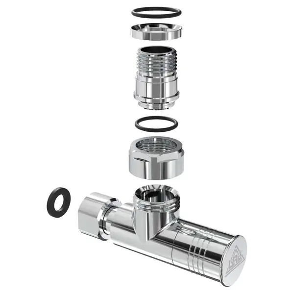 Кран кутовий Laris 1/2" - 1/2" Звичайний 2шт. (LX-4702) (71401062)