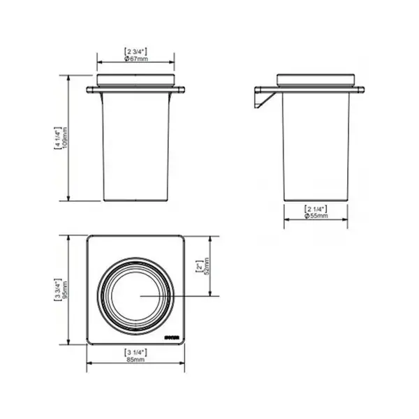 Стакан для щіток Sonia S-Cube / S2 White (172481)