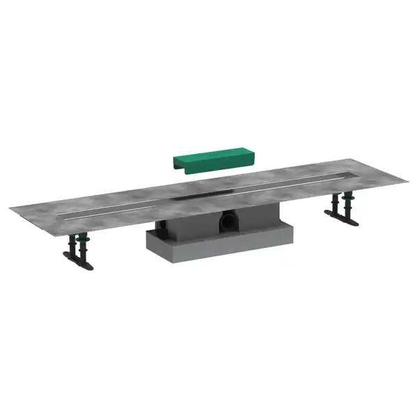 Дренажный канал для стандартной установки 100 см Hansgrohe uBox universal (комплект внешняя и скрытая части) (56026180) фото 1 Aquada.com.ua