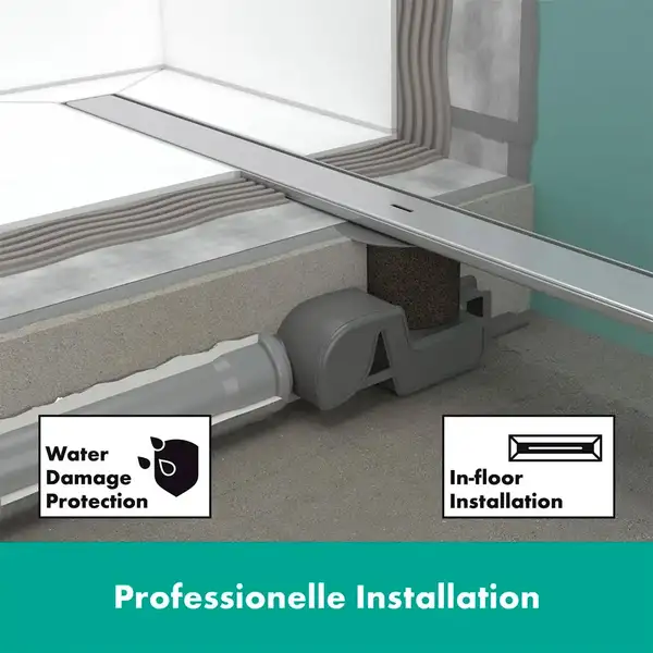 Hansgrohe RainDrain Allround Душевой канал 90 см, матовая сталь (56188800)