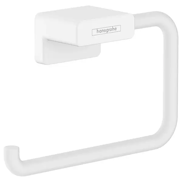 Бумагодержатель без крышки Hansgrohe AddStoris (цвет - белый матовый) (41771700) фото 1 Aquada.com.ua