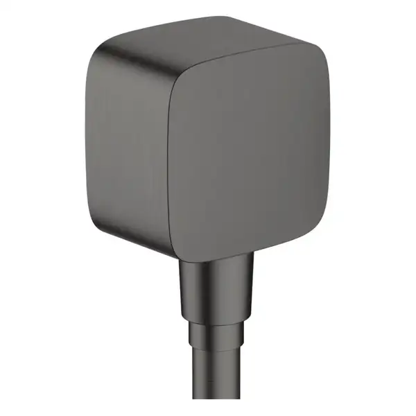Шланговое під'єднання Hansgrohe FixFit E зі зворотним клапаном, Brushed Black Chrome (26457340)