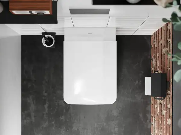 Унітаз підвісний AquaFall Flush (безободковий) Hansgrohe EluPura Q у комплекті з сидінням SoftClose  60194450 + 60150450