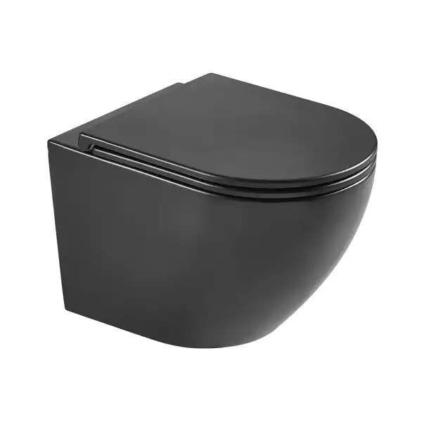 Mixxus Premium Ellipse-0303-R Унітаз підвісний, чорний (MP6464)