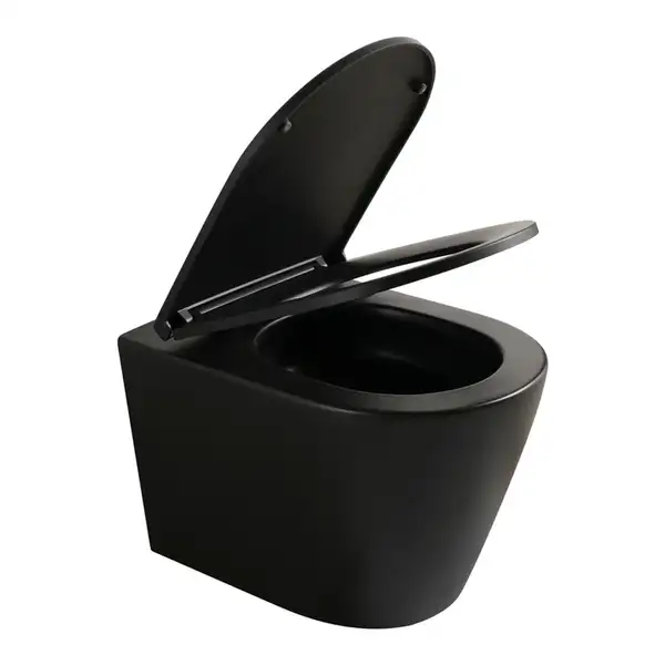 Унітаз підвісний Mixxus Premium BEVEL-0304-T1 BLACK 480x360x360mm сист. змиву TORNADO 1.0 (MP6677)