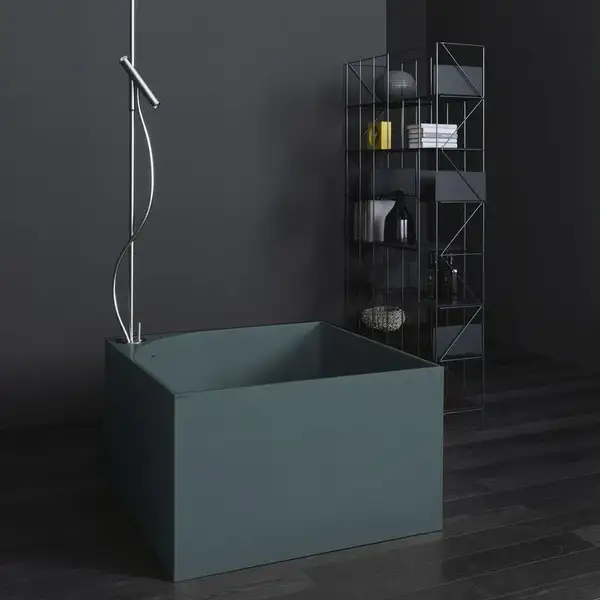 Ванна зі штучного каменю Nic Design Tub 100х100х60h см, Polvere матовий (014234057)