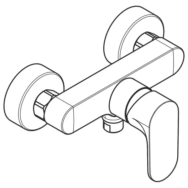 Hansgrohe Rebris Смеситель для душа, Matt Black (72640670)