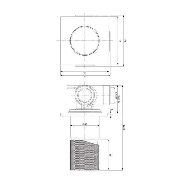 Omnires Contour Смеситель для ванны и душа, хром (CT8045CR)
