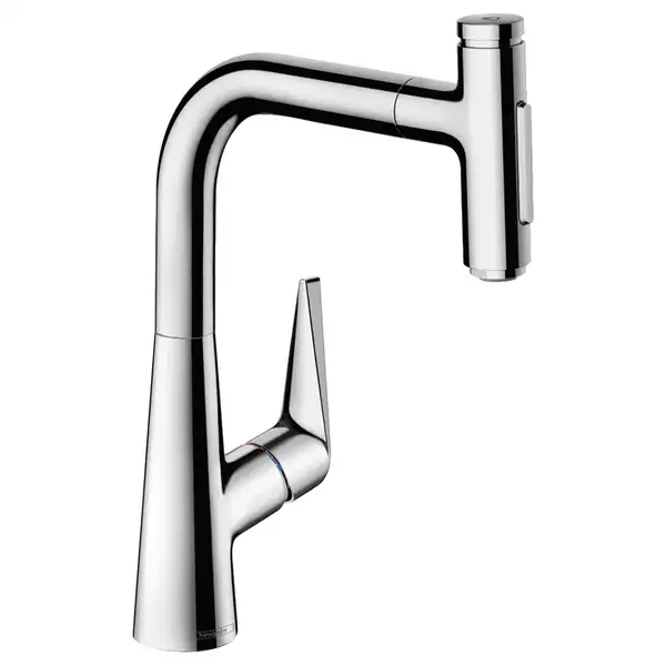 Кухонный смеситель 220, с вытяжным душем, 2jet Hansgrohe Talis Select M51 (цвет - хром) 72824000