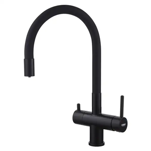 KOER KB-72002-05 Змішувач для кухні, чорний/хром (KR3384)
