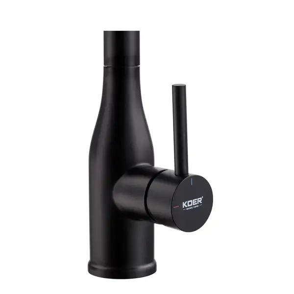 Koer KI-70026-05 Смеситель для кухни, черный/хром (KR5210)