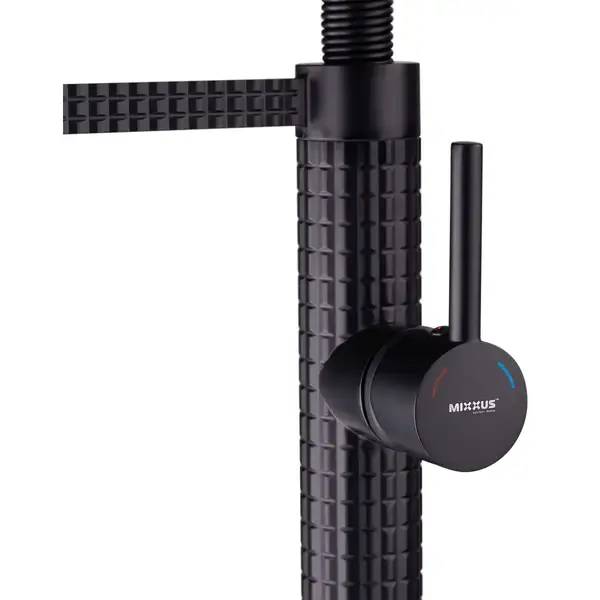 MIXXUS PREMIUM Spark 017 BLACK Змішувач для кухні, чорний (MI6969)