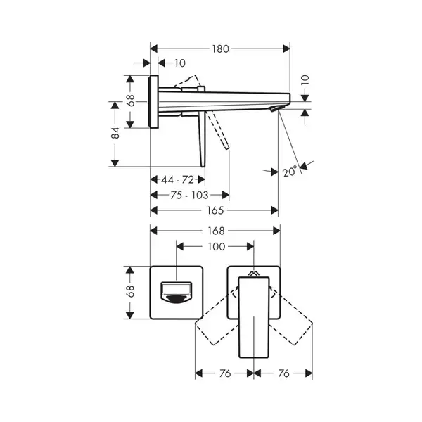 Hansgrohe Metropol Смеситель для умывальника, хром (32525000)