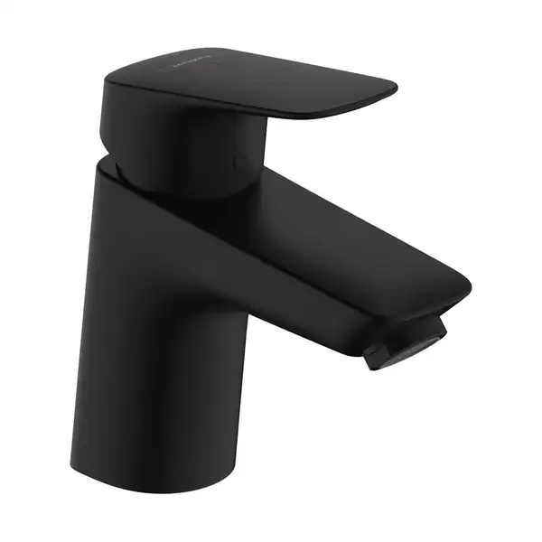 Смеситель для раковины 70 Hansgrohe Logis Coolstart (цвет - чёрный матовый), без донного клапана 71073670