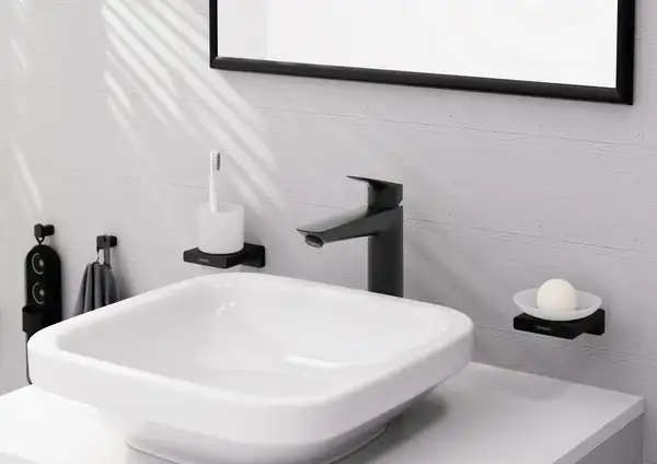 Hansgrohe Logis Смеситель для раковины, черный матовый (71090670)