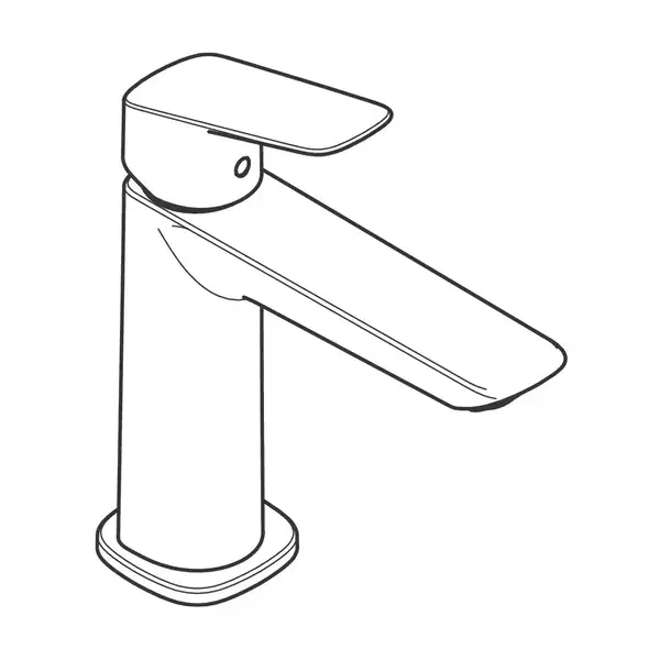 Смеситель для раковины 100 CoolStart Hansgrohe Logis Fine (цвет - чёрный матовый), без донного клапана 71255670